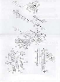 Пружина кнопки фиксации магазина KWC Mauser M712 Full Auto CO2 GBB(KCB-18DHN-S03) фото