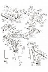 Фиксатор накладки на рукоять KWC Smith&Wesson M&P 9 CO2 GBB (KCB-48AHN-P08) фото