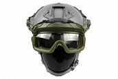 Очки защитные WoSporT для крепления на шлем Ops Core OD (DC-MA-114-OD) [1]