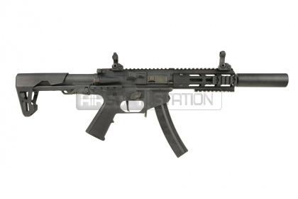 Пистолет пулемет King Arms PDW 9mm SBR SD (KA-AG-217-BK) фото