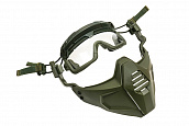 Маска защитная WoSporT с креплением на шлем Ops Core OD (MA-116-OD)