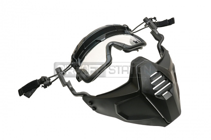 Маска защитная WoSporT с креплением на шлем Ops Core BK (MA-116-BK) фото
